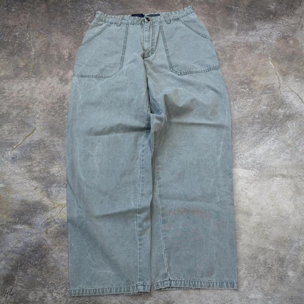 Vintage Cambridge Classics By Mervyns Blue Green Pants Adult Size 29x28.5 90s